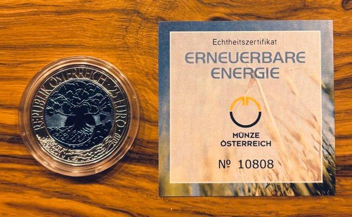 Oostenrijk. 25 Euro 2010 Erneuerbare Energie NIOB Proof, Postzegels en Munten, Munten | Europa | Euromunten