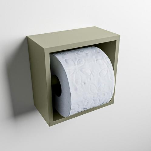 MONDIAZ Easy Toiletrolhouder CUBE 160 solid surface, Doe-het-zelf en Bouw, Sanitair, Overige typen, Nieuw, Ophalen of Verzenden
