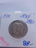 België. 2 Francs 1830-1880, 50 jaar onafhankelijkheid Belgie, Postzegels en Munten