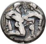 Oud-Grieks Zilver Thassos. Staatsman. (463-411 v.Chr.) -, Antiek en Kunst