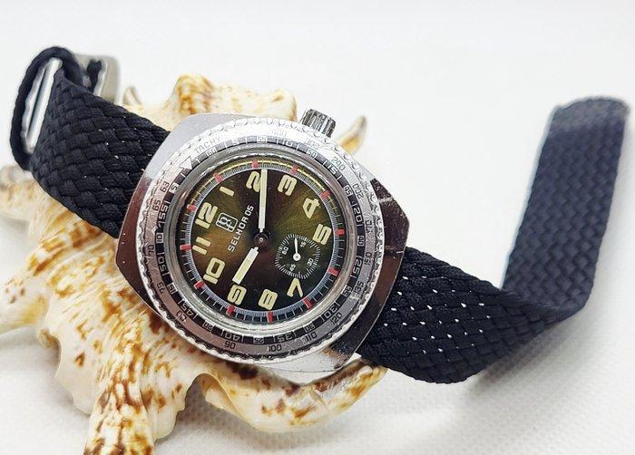 Selhor - Taquimeter Bezel - [cal. FE 233] - 38 mm - Zonder, Handtassen en Accessoires, Horloges | Heren