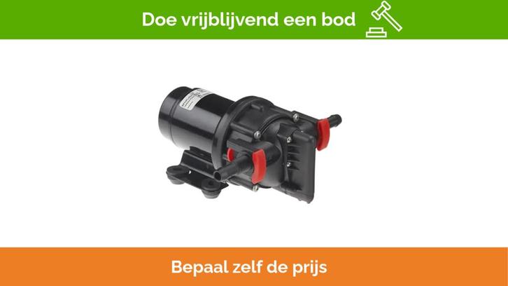 Bieden: Johnson WPS 2.9 11L/min 12V pressure water pump wit, Watersport en Boten, Bootonderdelen, Ophalen of Verzenden