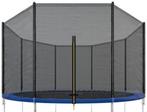 Trampoline net - 366 cm - buitenrand - 8 palen (excl. palen), Ophalen of Verzenden, Nieuw