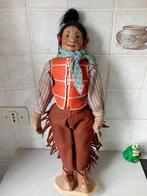 Steiff - Poupée Steiff Felt Indian - Jointed Felt Doll In