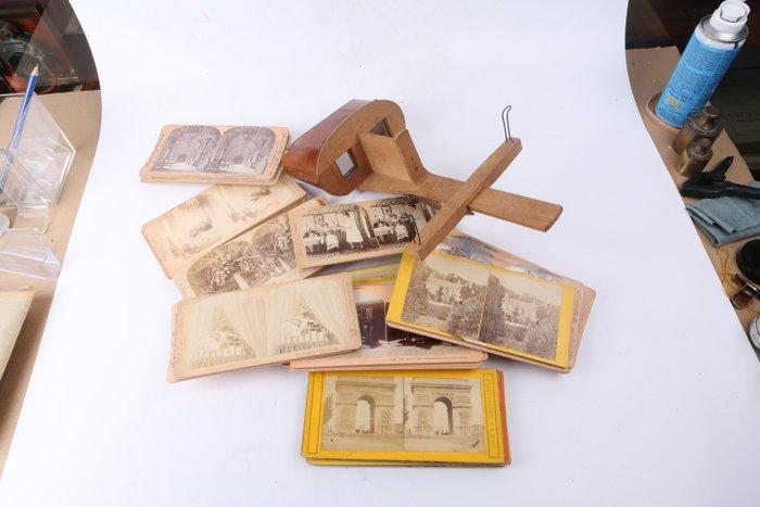 Stereoviewer - 52 assorted stereo views, Verzamelen, Foto-apparatuur en Filmapparatuur