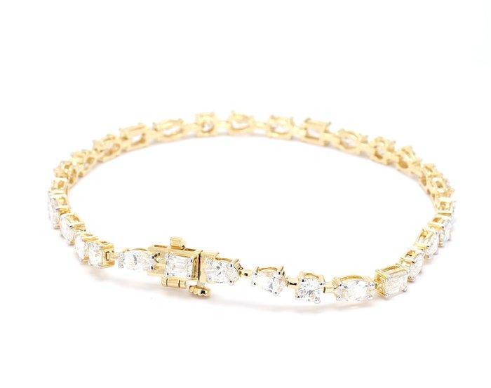 Armband - 14 karaat Geel goud - 5.93ct. tw. Diamant, Bijoux, Sacs & Beauté, Bracelets