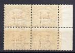 Saint-Marin 1924 - Quartina de 1 lira, face à fond vert de, Gestempeld