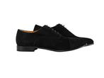 TESTONI 1929 Portonovo Oxford Shoes Black Suede de Luxe 8, Nieuw