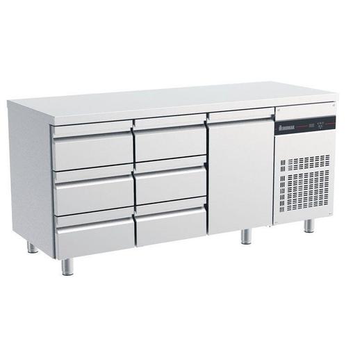 Koelwerkbank | 420L | 1 Deur (1/1 GN) + 6 Laden | 0°C/+10°C, Zakelijke goederen, Horeca | Keukenapparatuur, Nieuw in verpakking