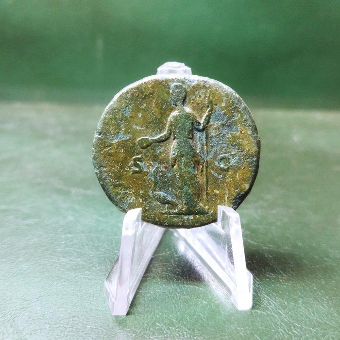 Empire romain. Manlia Scantilla († AD 193). Sestertius, Postzegels en Munten, Munten | Europa | Niet-Euromunten