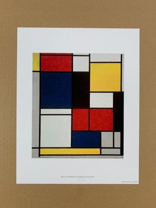 Piet Mondrian - Tableau II, 1921-25 - Artprint - 36 x 28 cm, Antiek en Kunst, Antiek | Meubels | Stoelen en Sofa's