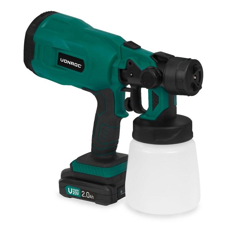 Accu verfspuit 20V – 2.0Ah | Incl. accu en snellader, Doe-het-zelf en Bouw, Verf, Beits en Lak, Nieuw, Verzenden