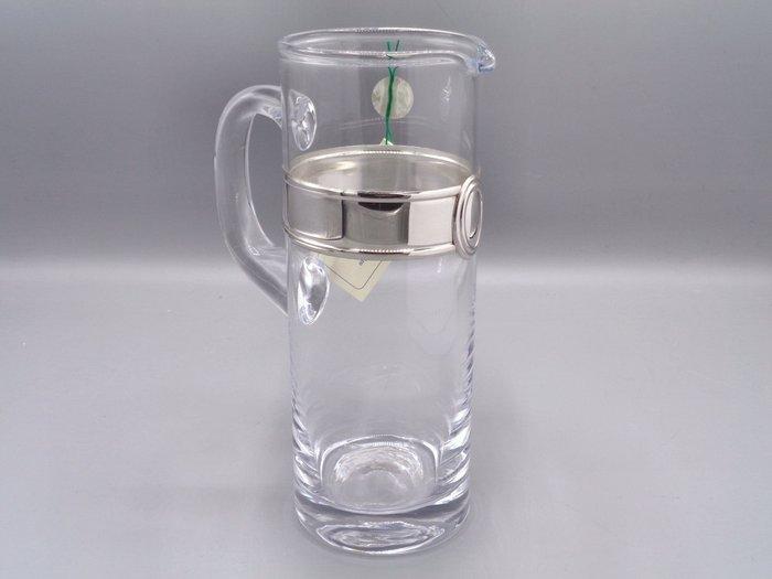 PG-MIANI Argenteria - Carafe - Verre, en argent 925, Antiek en Kunst, Antiek | Zilver en Goud