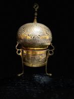Mameluk-heropleving Cairo-ware wierookvat - Messing, Zilver, Antiek en Kunst