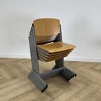 Eromes schoolstoel / stapelstoel zithoogte 46 cm,  Licht, Gebruikt, Hout, Eén