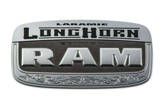 Logo Laramie Longhorn tailgate chrome 11+, Autos : Divers, Accessoires de voiture, Enlèvement ou Envoi