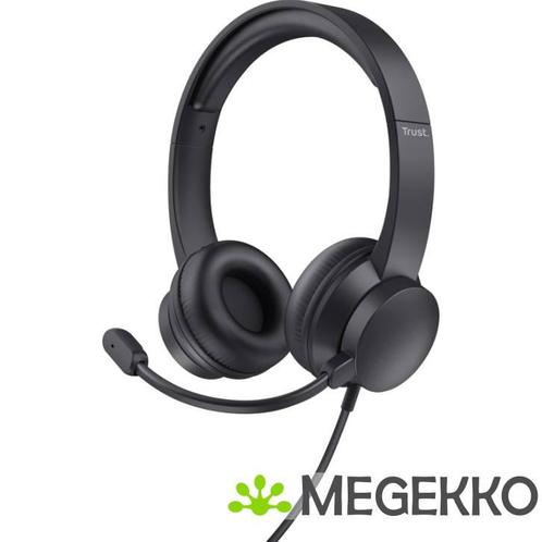 Trust Ayda USB Headset Zwart, Computers en Software, Overige Computers en Software, Nieuw, Verzenden