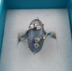 Ring - Witgoud Ovaal Opaal - Diamant, Handtassen en Accessoires