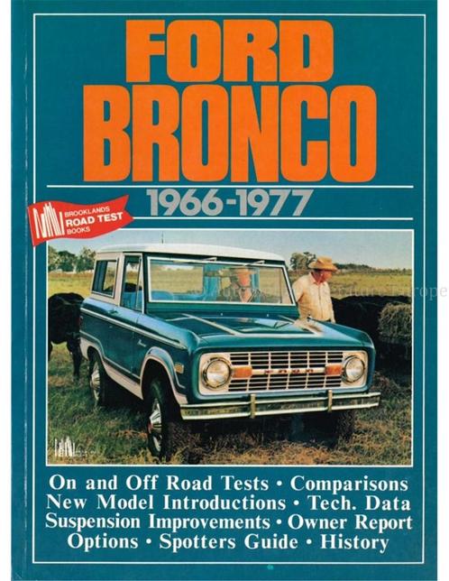 FORD BRONCO 1966-1977 (BROOKLANDS ROAD TEST), Boeken, Auto's | Boeken