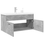 vidaXL Wastafelkast met ingebouwde wasbak betongrijs, Verzenden, Nieuw
