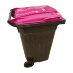 Afvalcontainer 240 liter licht gebruikt Grijs met roze, Ophalen of Verzenden, Nieuw