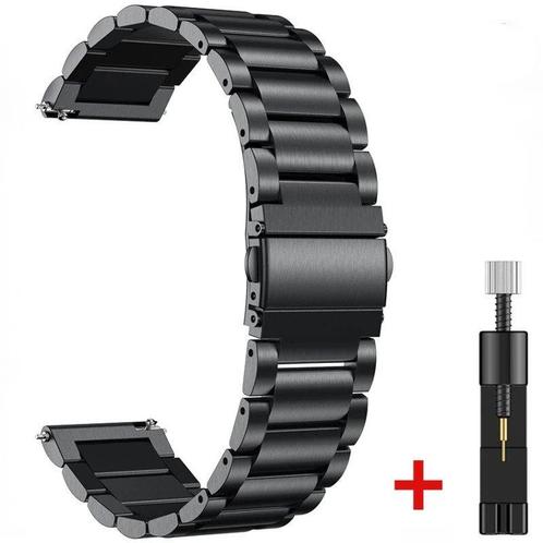 DrPhone ELITE - 20MM Metalen RVS Horlogeband - Perfecte, Bijoux, Sacs & Beauté, Montres connectées, Envoi