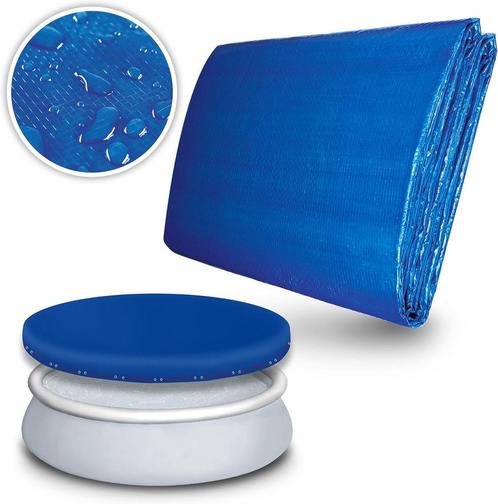 Tillvex® Zwembad Zonnezeil - Afdekzeil - Rond - Ø305cm - Bla, Tuin en Terras, Overige Tuin en Terras, Verzenden