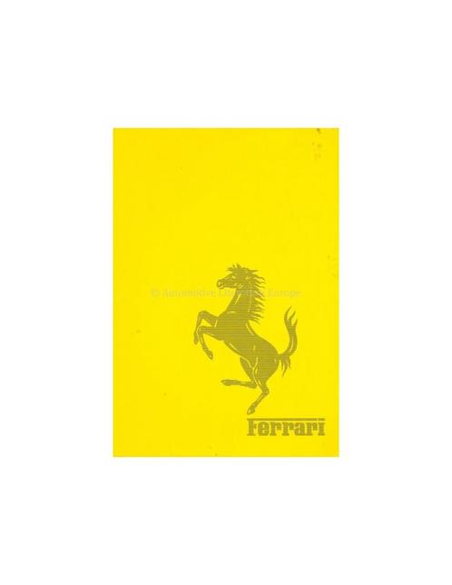 1977 FERRARI PRODUCTIE PORTFOLIO 137/77, Livres, Autos | Brochures & Magazines