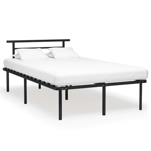 vidaXL Bedframe metaal zwart 120x200 cm, Huis en Inrichting, Slaapkamer | Bedden, Nieuw, Verzenden