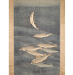 Zeer mooi schilderij Waterval en zoetvis, ondertekend -