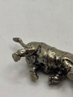 Beeldje - NO RESERVE, rinoceronte - Zilver