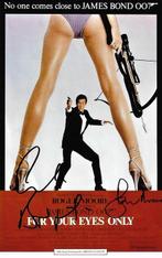 Roger Moore and Carole Bouquet - Autographed Photo James, Nieuw