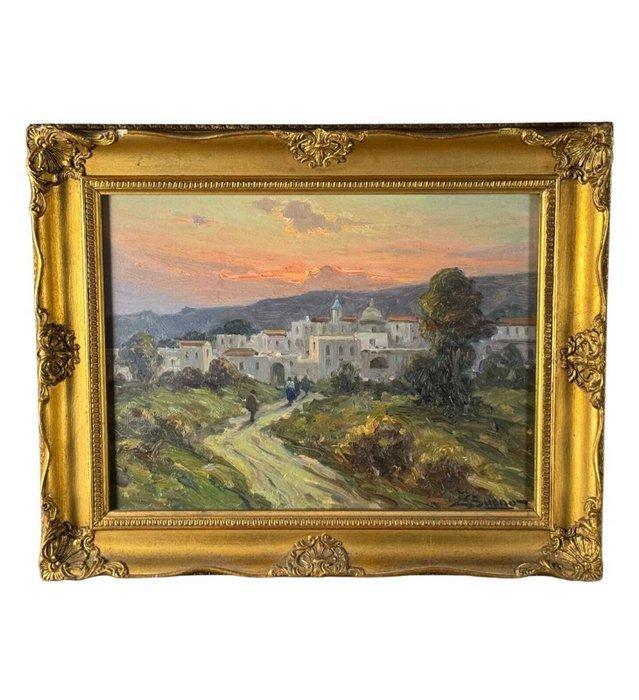 Leon Giuseppe Buono (1888-1976) - Paesaggio, Antiek en Kunst, Kunst | Schilderijen | Klassiek