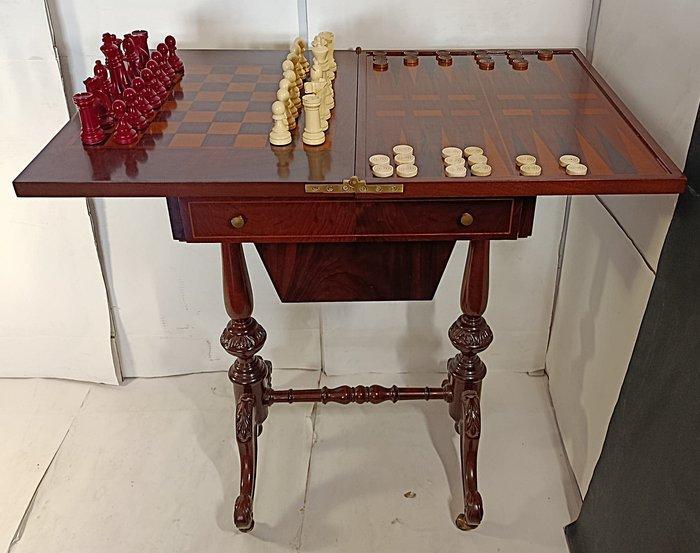 Speeltafel - Mahoniehout, Huis en Inrichting, Overige Huis en Inrichting