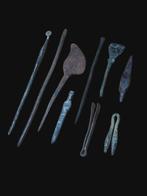Oud-Romeins Brons, Stunning & Rare 9 Pieces Set Medisch