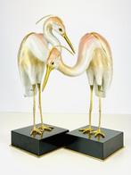 Giulia Mangani - Figuur - Finely Decorated pair of Heron