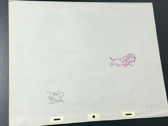 Walt Disney - Origineel animatie tekening, ondertekend door, Verzamelen, Disney