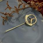 8 Karaat vintage reversspeld met Mercedes Benz logo, Handtassen en Accessoires, Ophalen of Verzenden, Gebruikt, Overige kleuren