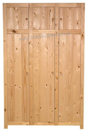 houten KLEERKAST 1, 2, 3 of 4 deuren breed met bovenkast