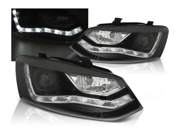 Daylight Black koplampen geschikt voor VW Polo 6R - 2009 t/m, Auto-onderdelen, Verlichting, Nieuw, Volkswagen, Verzenden