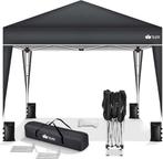 Tillvex® Partytent - 3x3m - Paviljoen - Easy Up - Antraciet, Tuin en Terras, Verzenden, Nieuw