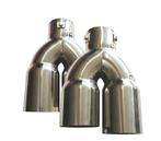 PACK DE 2 EMBOUTS DÉCHAPPEMENT ROND INOX, Verzenden, Nieuw