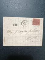 Anciens états italiens - États pontificaux - 20 cent. Rouge, Gestempeld