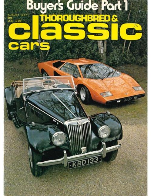 1977 THOROUGHBRED & CLASSIC CARS 11 ENGELS, Boeken, Auto's | Folders en Tijdschriften