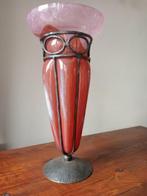 Charles Schneider - Vaas - Glas, IJzer - Art Deco vaas
