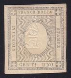 Italiaanse oude staten - Sardinië 1861 - 1 cent zegel voor, Timbres & Monnaies, Timbres | Europe | Italie