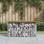 vidaXL Banc de jardin design gabion 83x31,5x42 cm bois, Verzenden