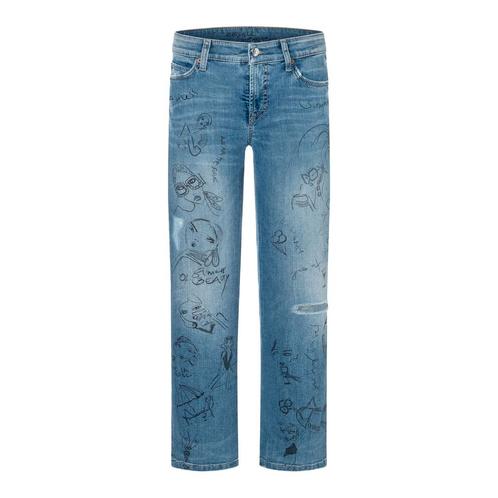Cambio • blauwe Paris straight ancle jeans • 36, Kleding | Dames, Broeken en Pantalons, Verzenden