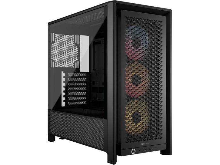 Corsair 4000D RS ARGB - ATX Tower - 3 ARGB PWM-fans - Zwart, Computers en Software, Overige Computers en Software, Zo goed als nieuw