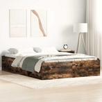 vidaXL Bedframe gerookt eikenkleurig 160x200 cm, Huis en Inrichting, Slaapkamer | Bedden, Verzenden, Nieuw